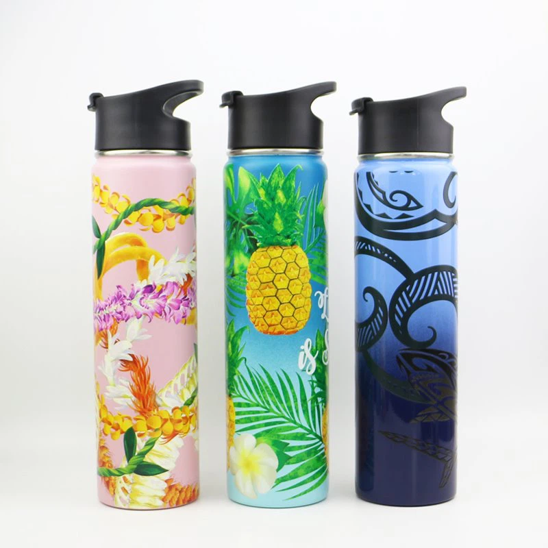 Ampolla d'aigua metàl·lica de 750 ml